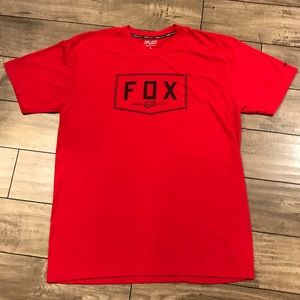 Fox Racing Men’s Tech Red Tee Shirt Size Large